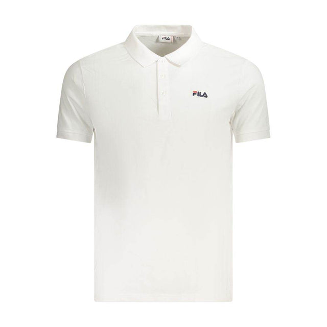 Fila White Cotton Men Polo Shirt - Hilstor