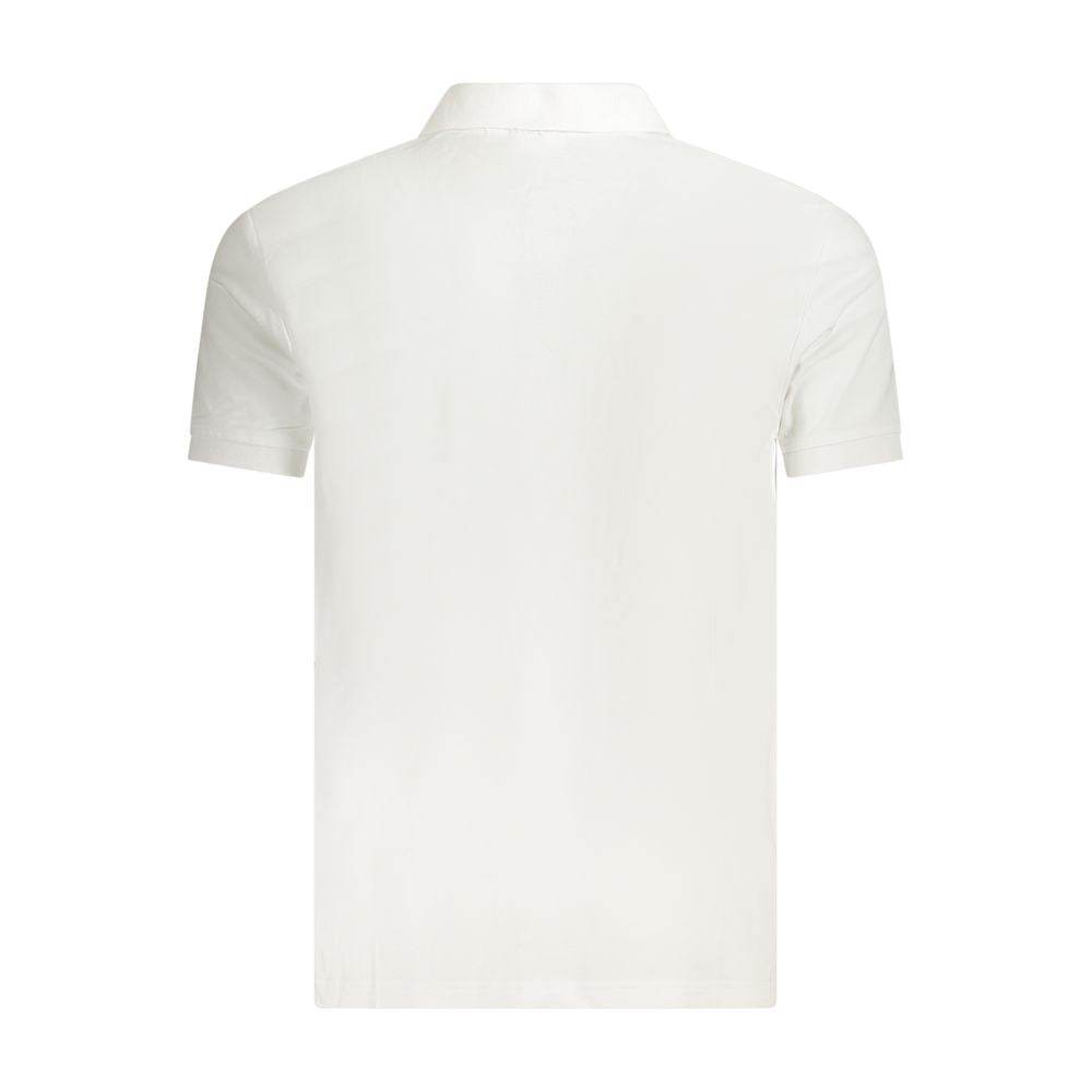 Fila White Cotton Men Polo Shirt - Hilstor