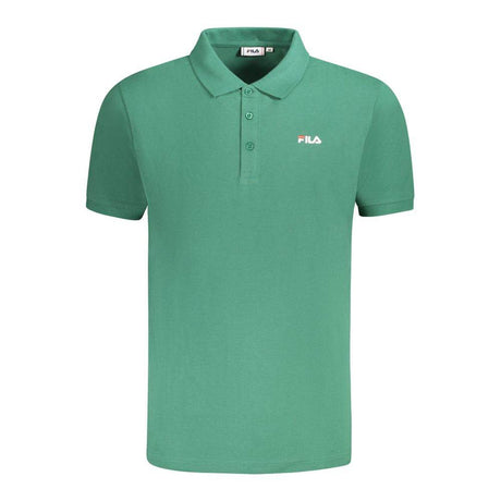 Fila Green Cotton Men Polo Shirt - Hilstor