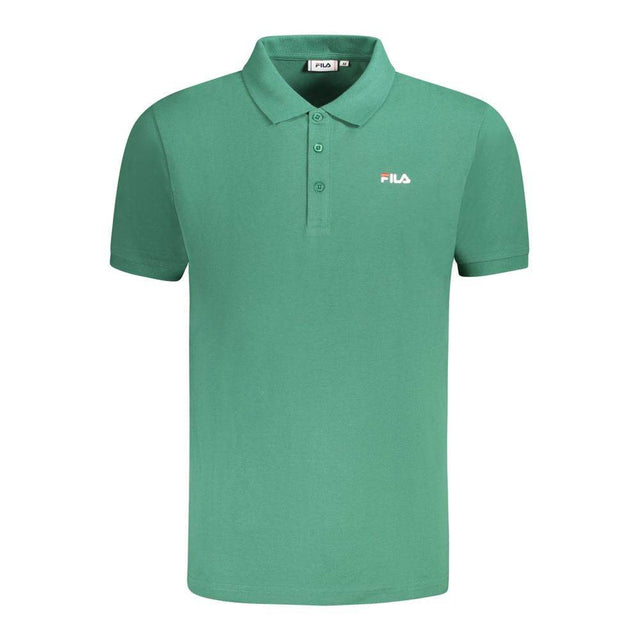 Fila Green Cotton Men Polo Shirt - Hilstor