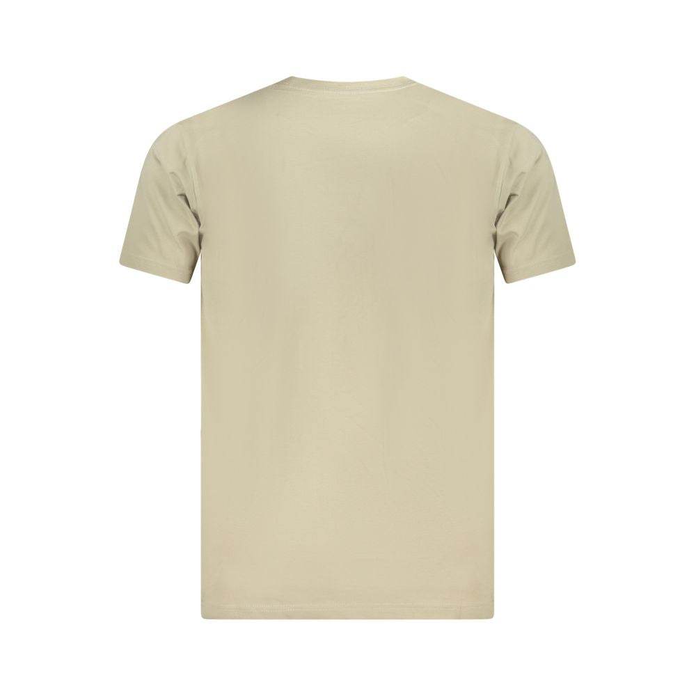 Vans Beige Cotton Men T-Shirt - Hilstor