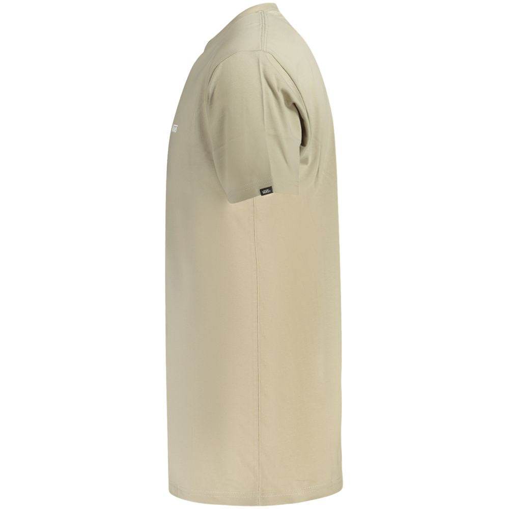 Vans Beige Cotton Men T-Shirt - Hilstor