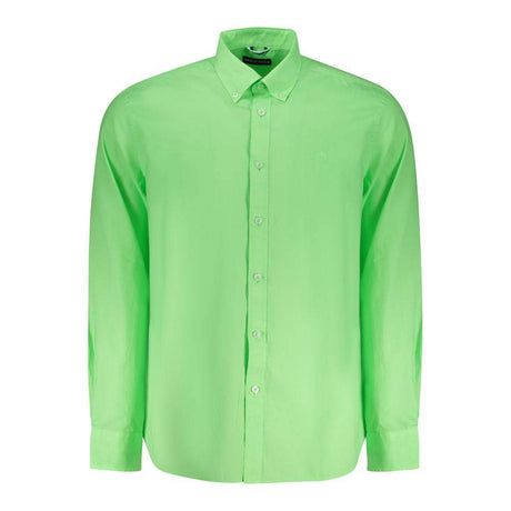 North Sails Green Cotton Men Shirt - Hilstor