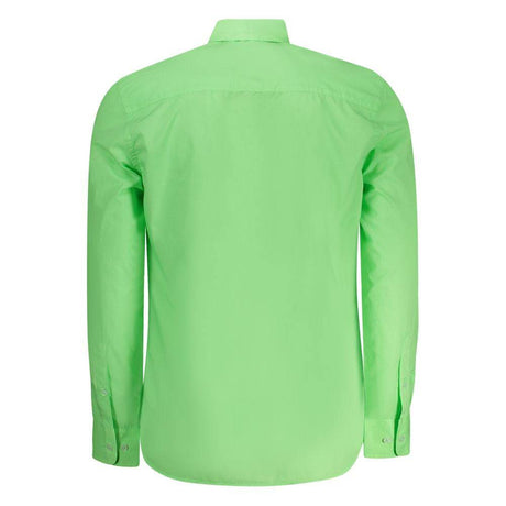 North Sails Green Cotton Men Shirt - Hilstor