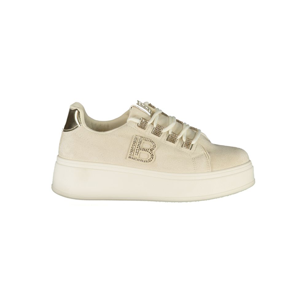 Laura Biagiotti Beige polyester sneaker til kvinder