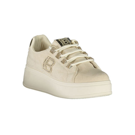 Laura Biagiotti Beige polyester sneaker til kvinder