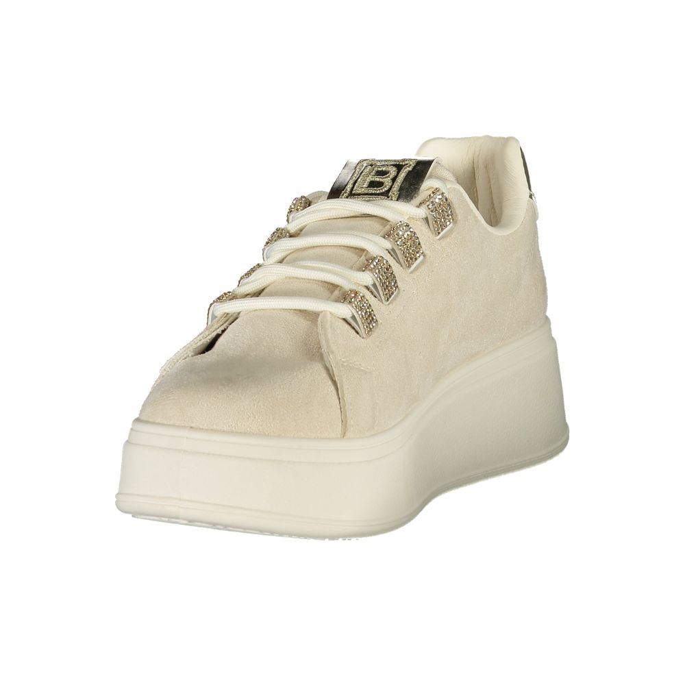Laura Biagiotti Beige polyester sneaker til kvinder