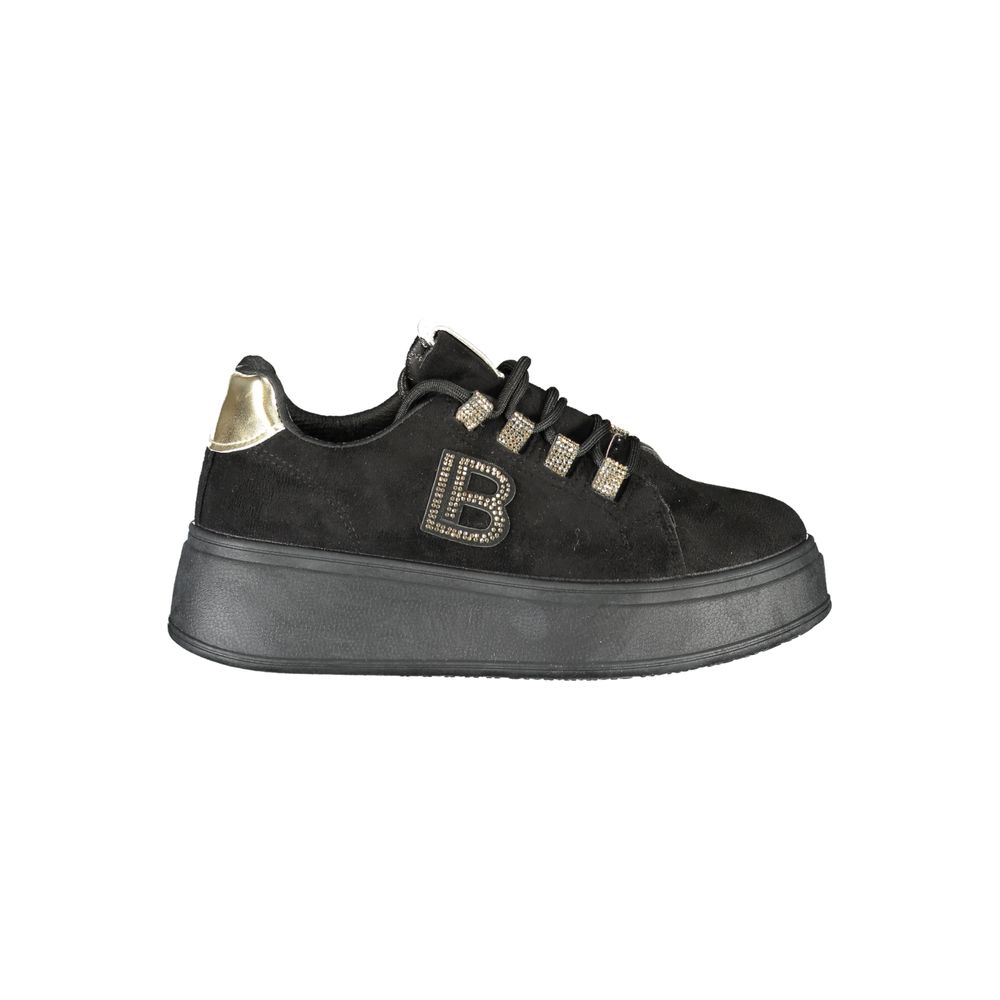 Laura Biagiotti sort polyester sneaker til kvinder