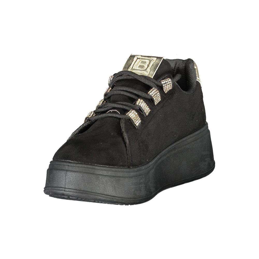 Laura Biagiotti sort polyester sneaker til kvinder