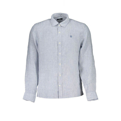North Sails Blue Linen Shirt - Hilstor