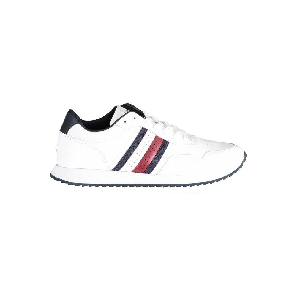 Tommy Hilfiger White Polyester Sneaker - Hilstor