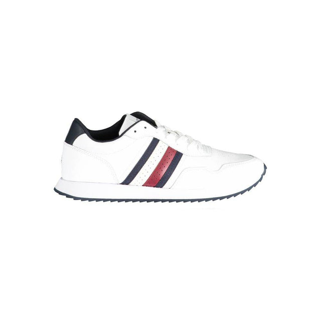 Tommy Hilfiger White Polyester Sneaker - Hilstor