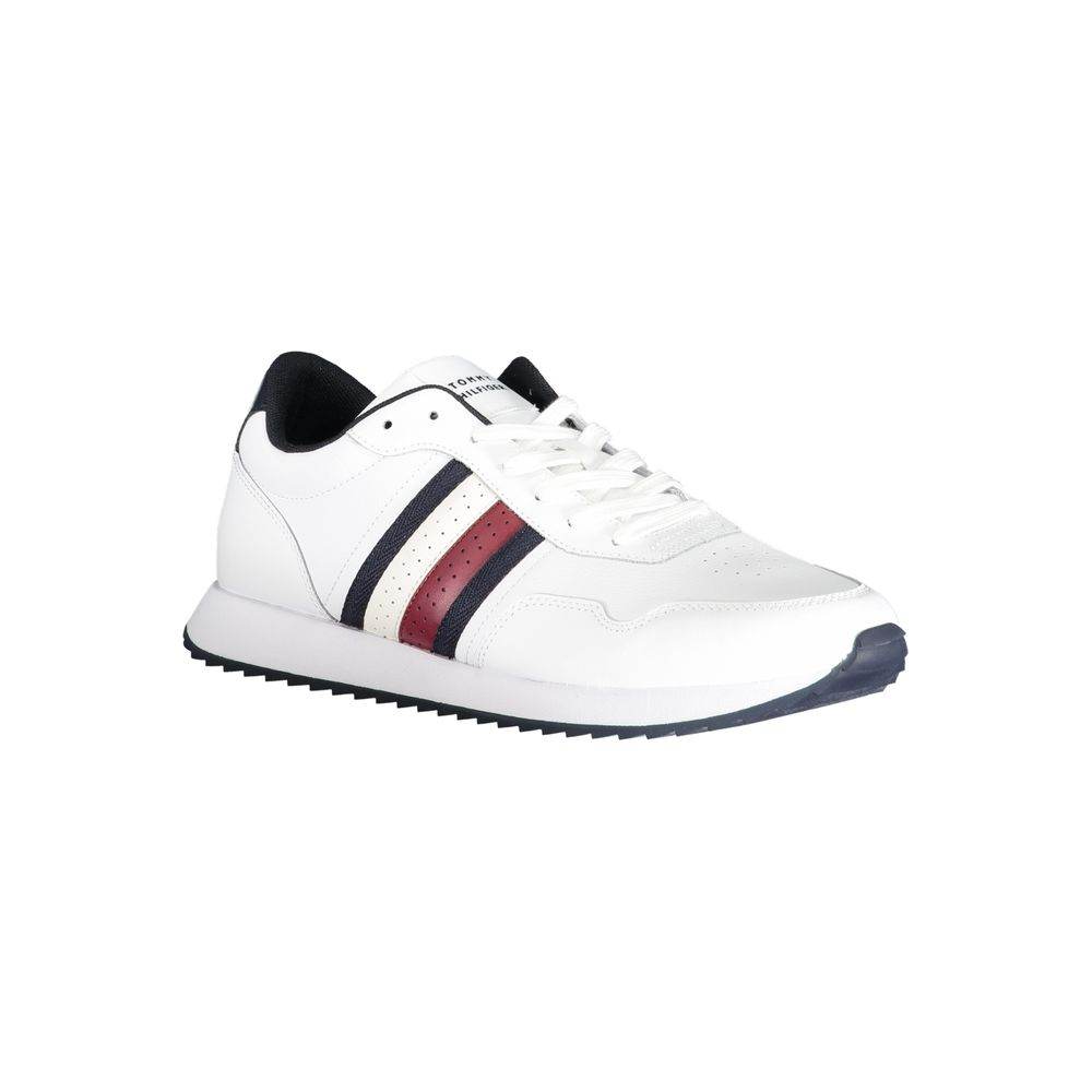 Tommy Hilfiger White Polyester Sneaker - Hilstor