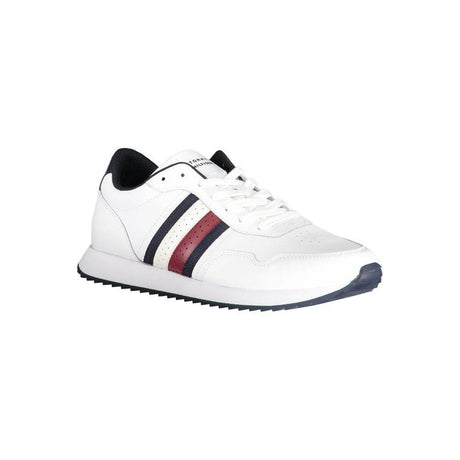 Tommy Hilfiger White Polyester Sneaker - Hilstor