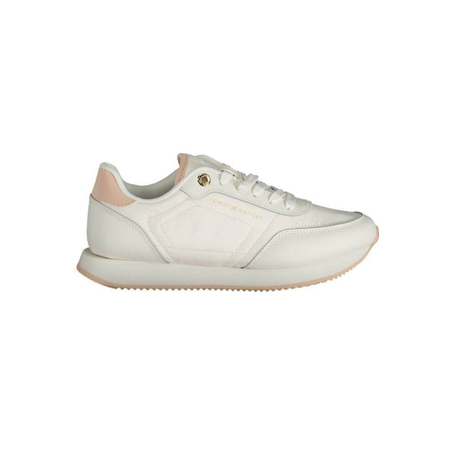 Tommy Hilfiger White Polyester Sneaker - Hilstor