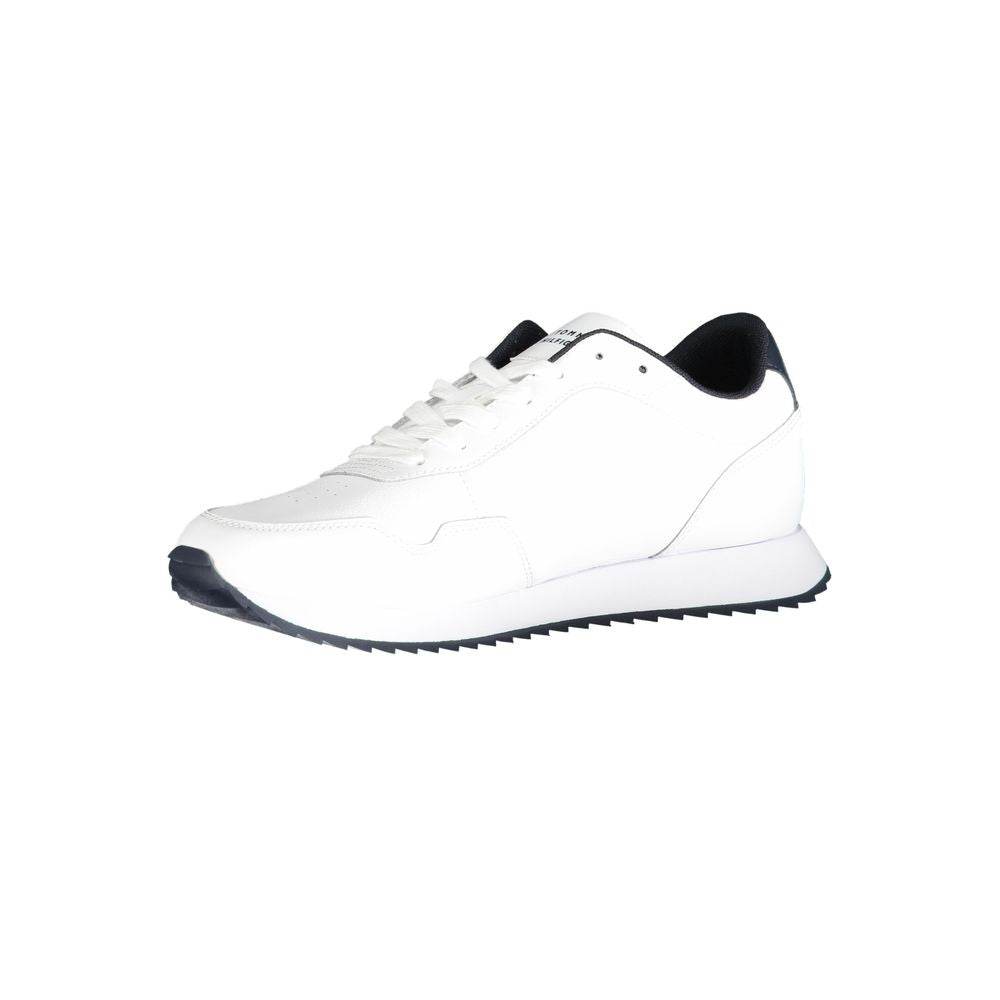 Tommy Hilfiger White Polyester Sneaker - Hilstor
