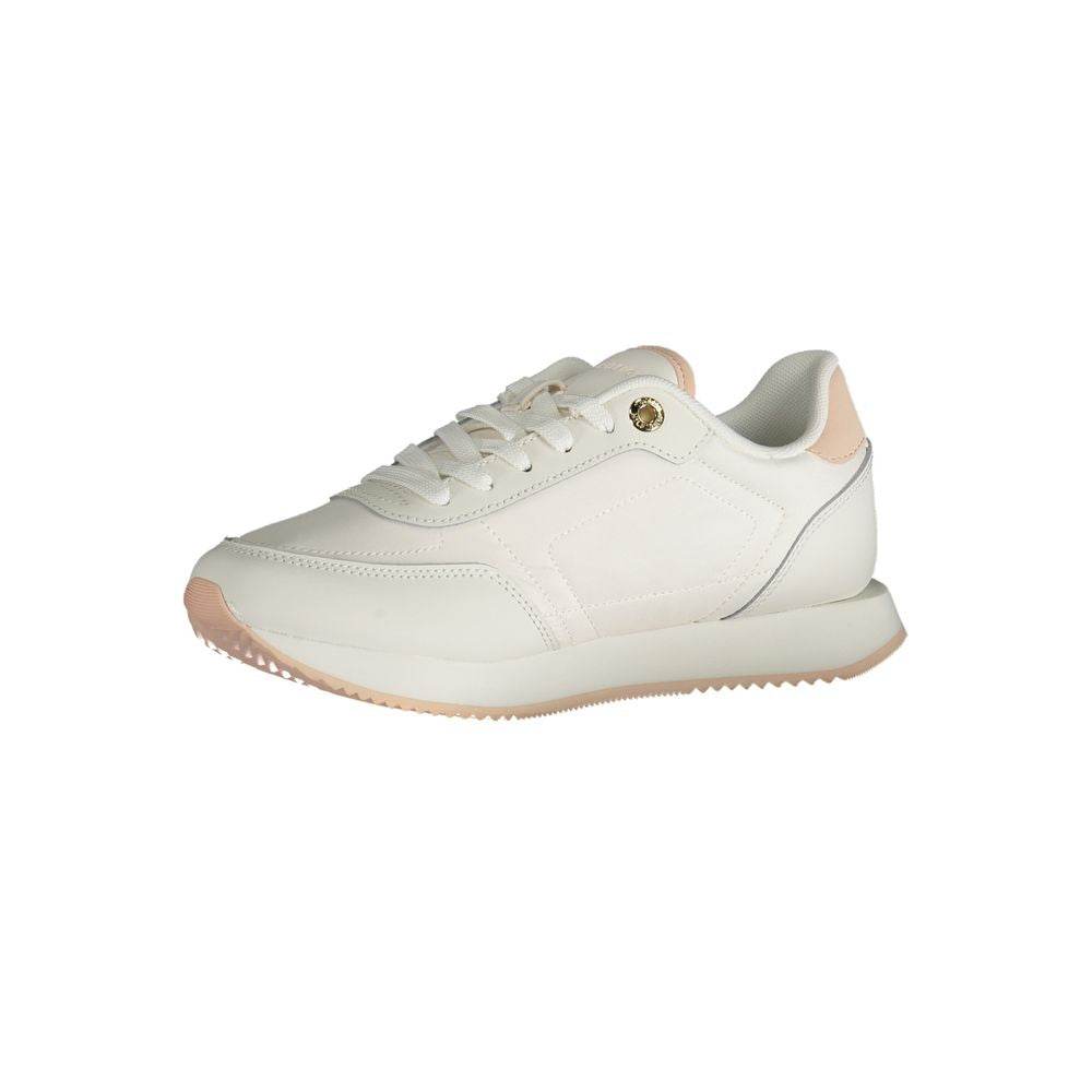 Tommy Hilfiger White Polyester Sneaker - Hilstor