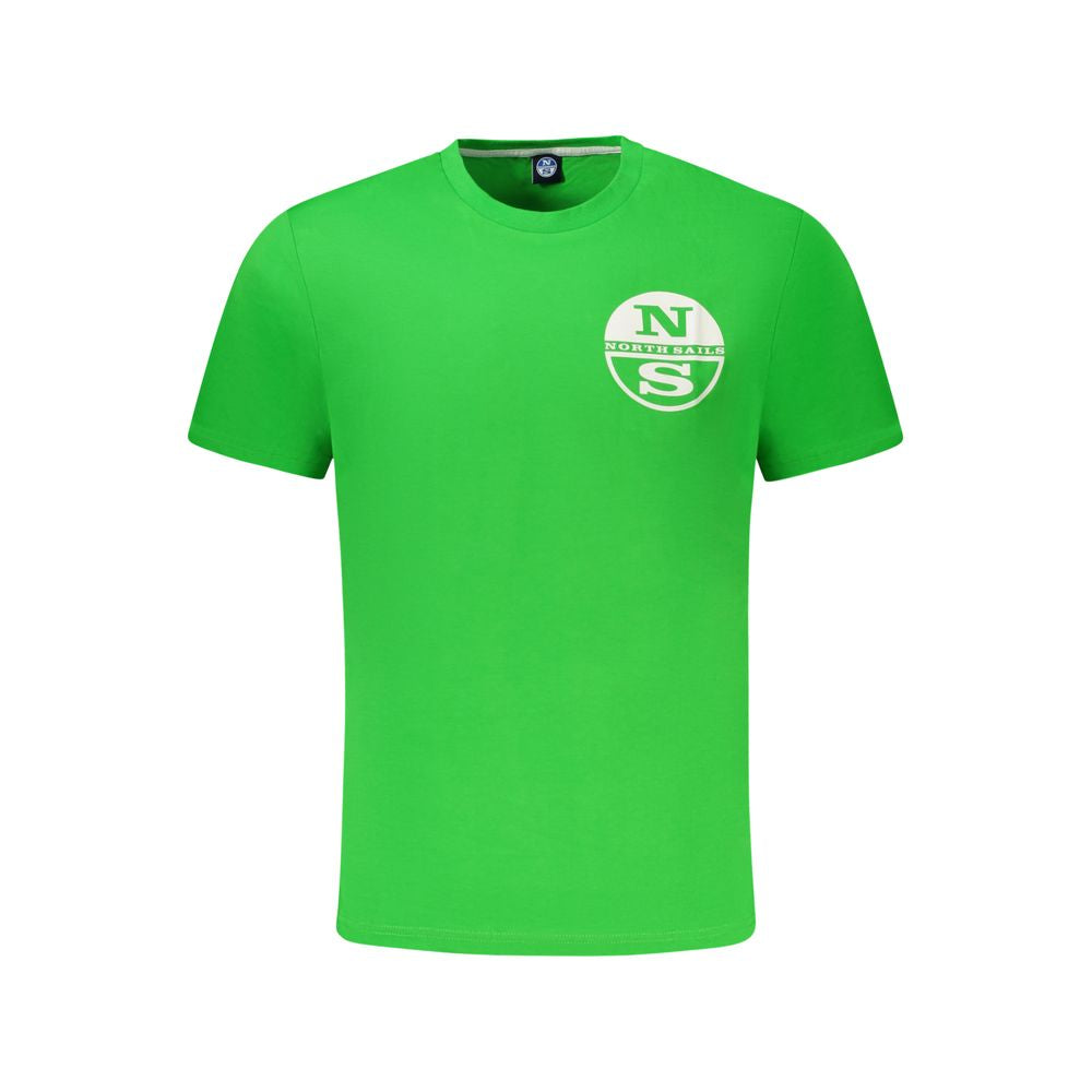 North Sails Grøn T-shirt til mænd i bomuld