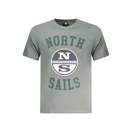 North Sails Grøn T-shirt til mænd i bomuld