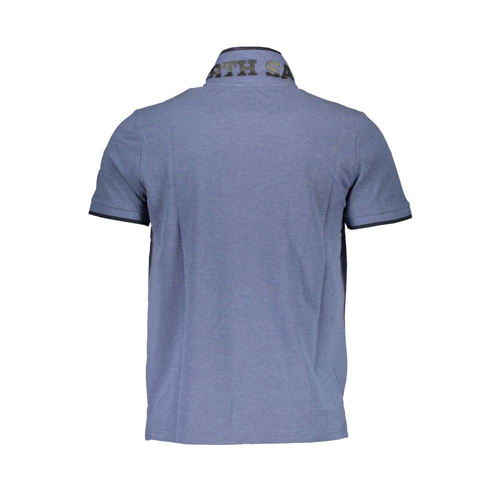 North Sails Blue Cotton Men Polo Shirt - Hilstor