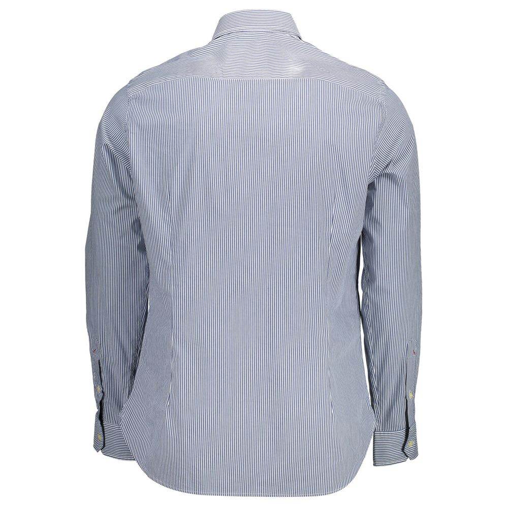 U.S. POLO ASSN. Blue Cotton Men Shirt - Hilstor
