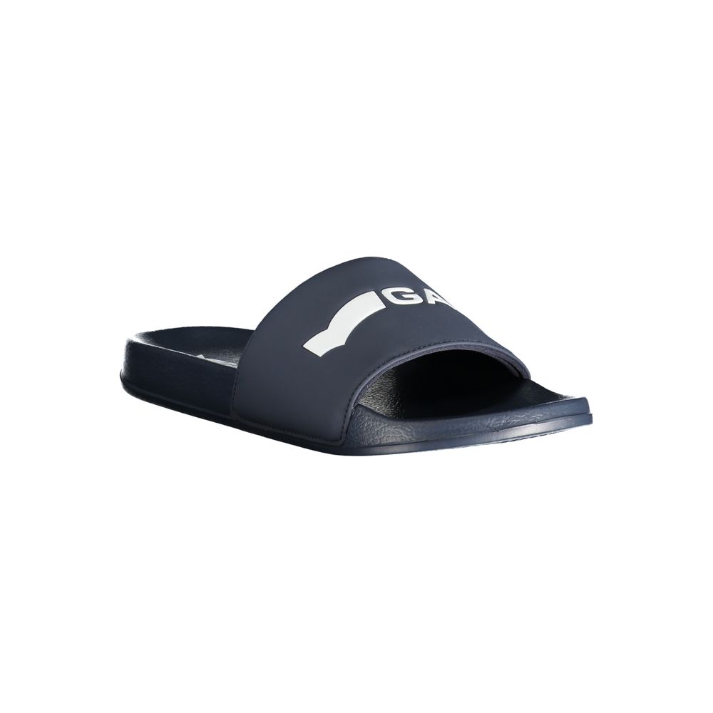 Gas Blue Polyester Men Sandal