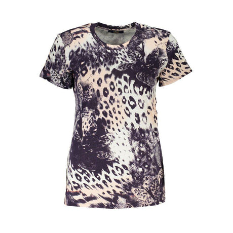 Cavalli Class Pink Cotton Women T-Shirt - Hilstor