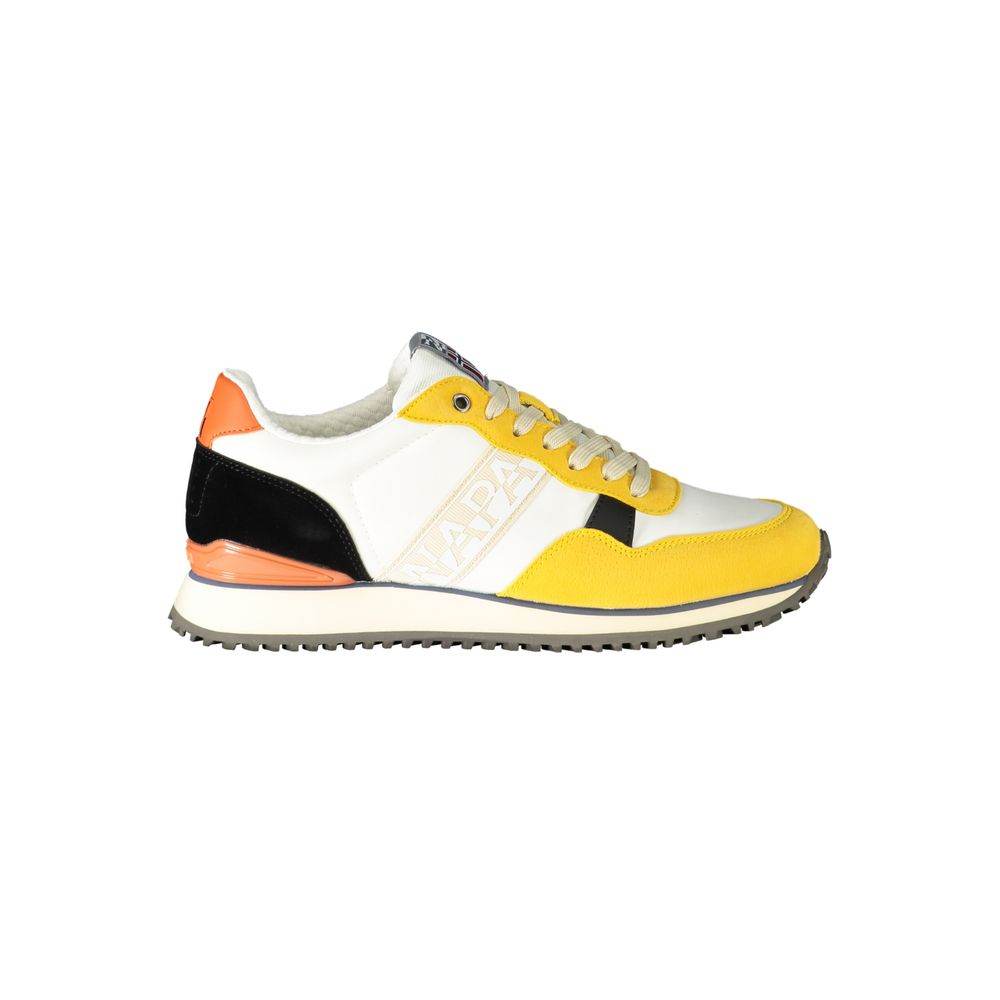 Napapijri Yellow Polyester Sneaker - Hilstor