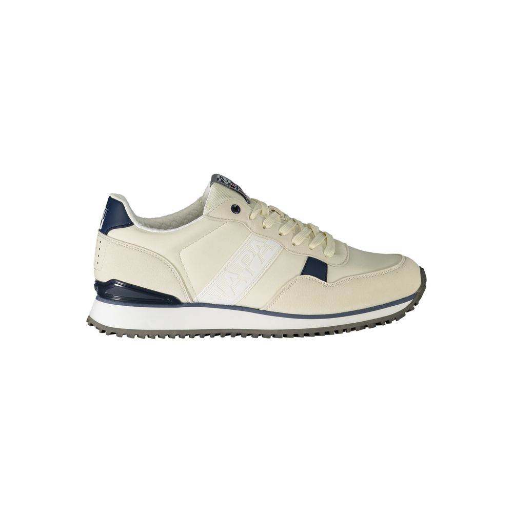 Napapijri White Polyester Sneaker - Hilstor