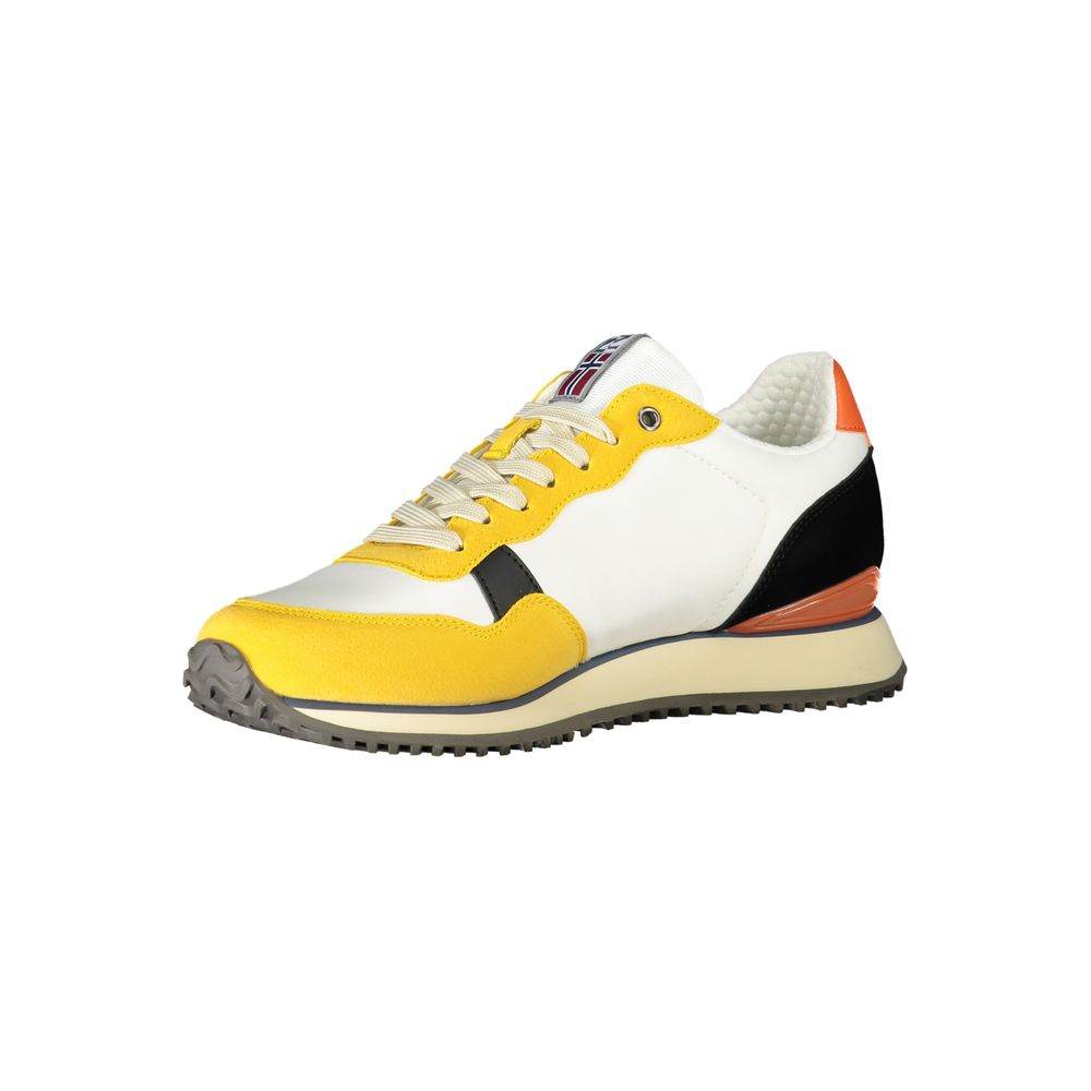 Napapijri Yellow Polyester Sneaker - Hilstor