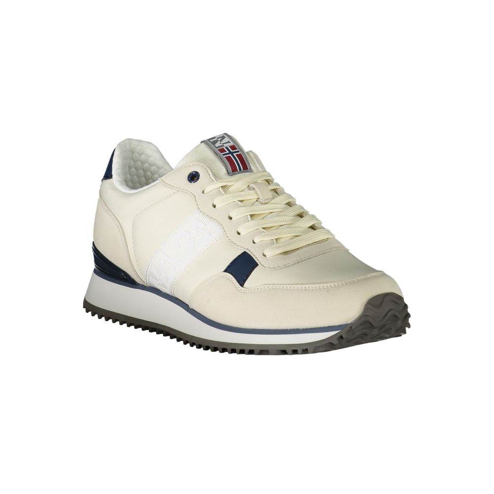 Napapijri White Polyester Sneaker - Hilstor