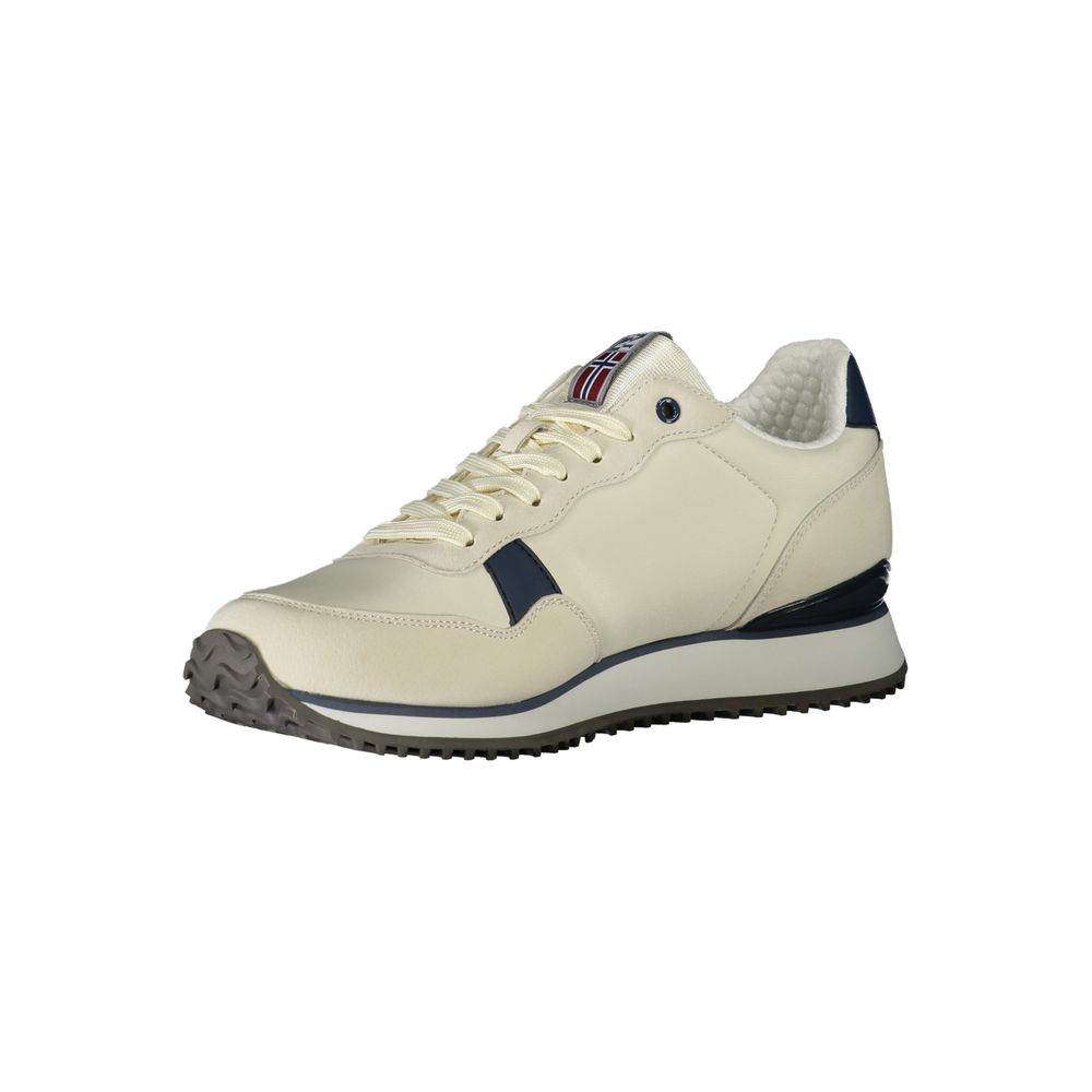 Napapijri White Polyester Sneaker - Hilstor