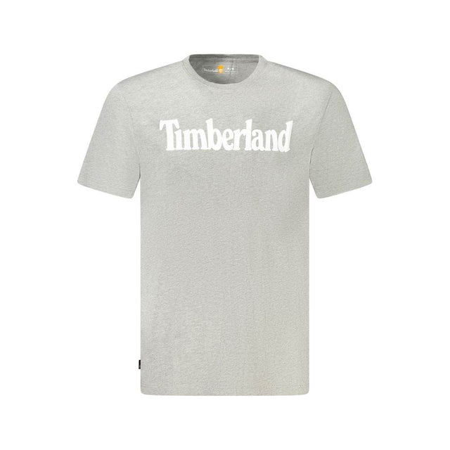 Timberland Gray Cotton Men T-Shirt - Hilstor