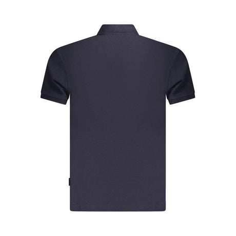 Napapijri Blue Cotton Men Polo Shirt - Hilstor