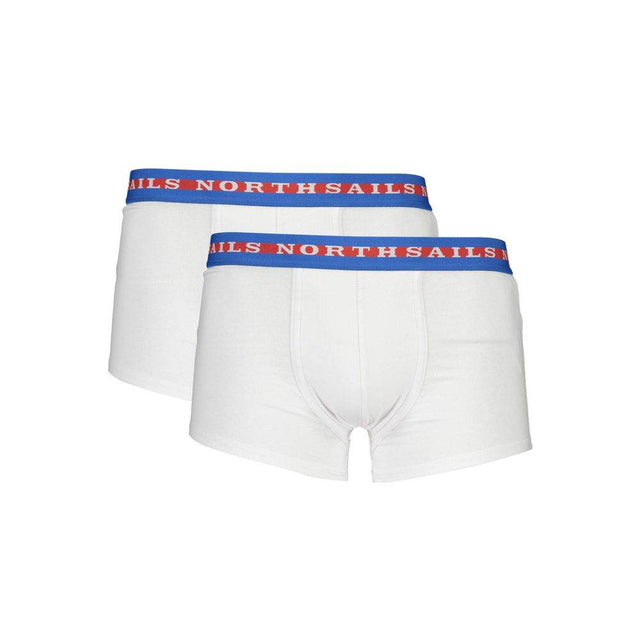 North Sails White Cotton Men Boxer - Hilstor