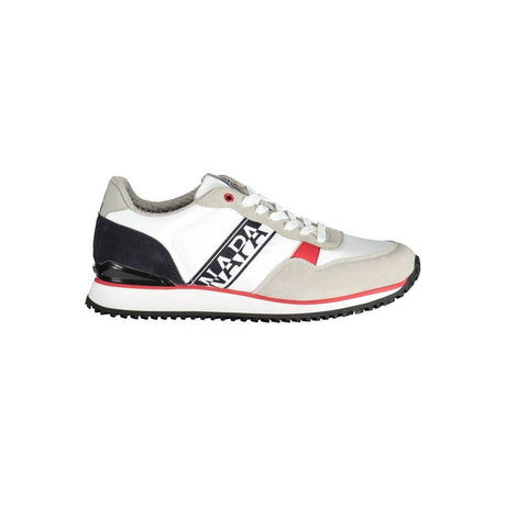 Napapijri White Polyester Men Sneaker - Hilstor