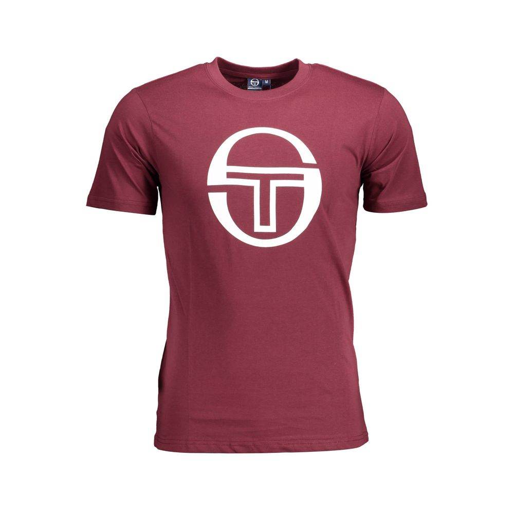 Sergio Tacchini Purple Cotton Men T-Shirt - Hilstor