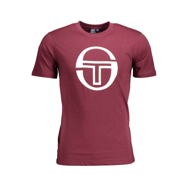 Sergio Tacchini Purple Cotton Men T-Shirt - Hilstor