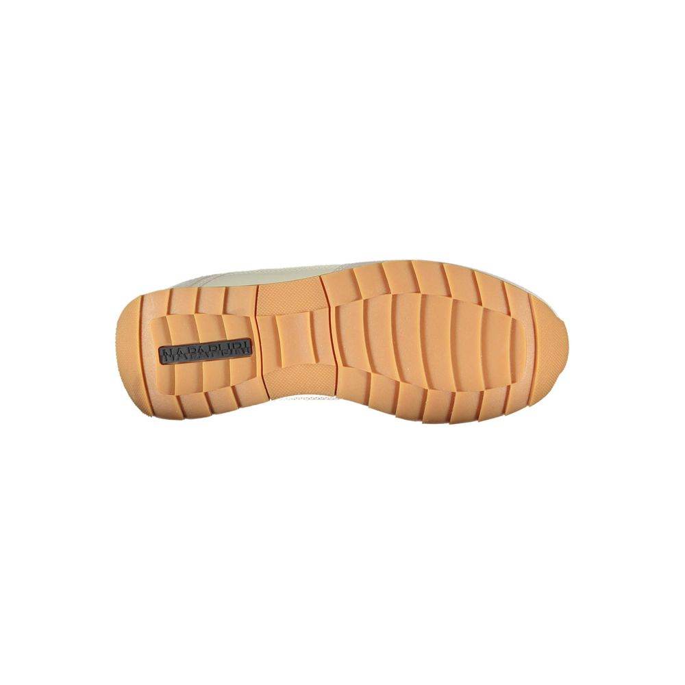 Napapijri White Leather Men Sneaker - Hilstor