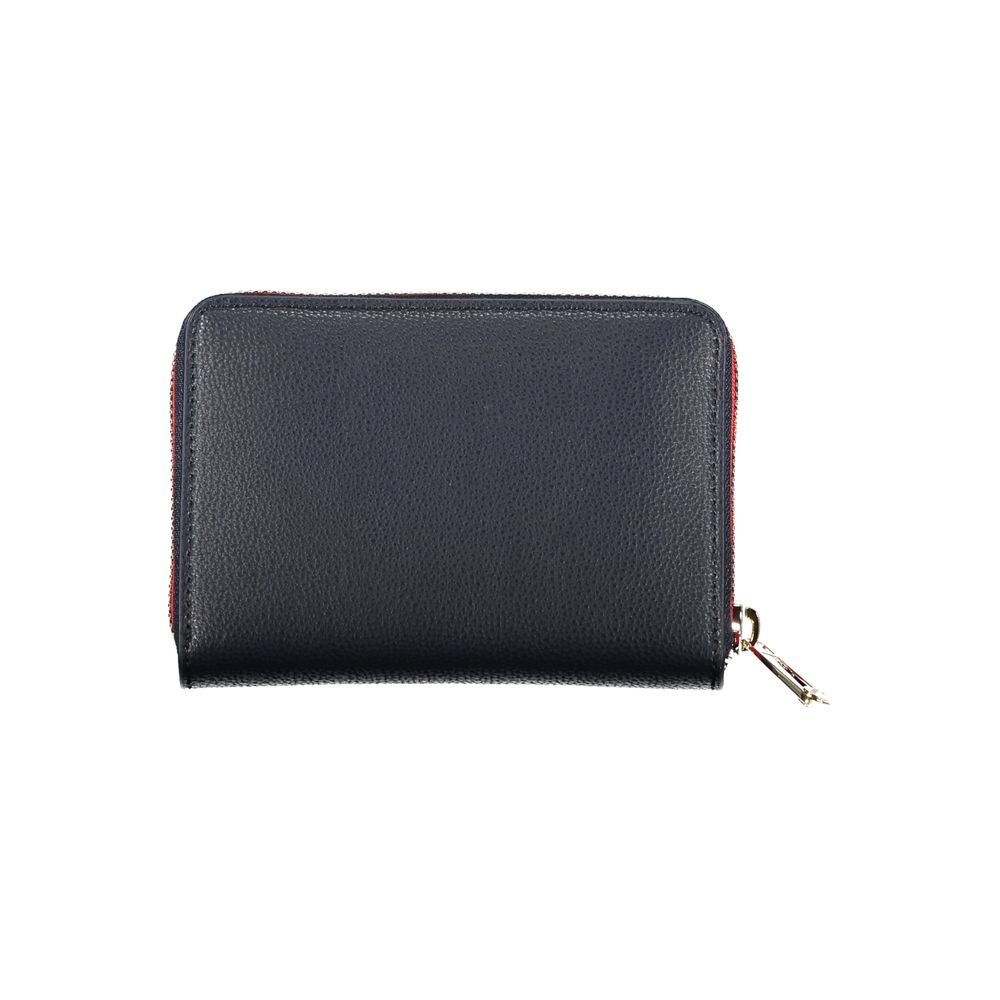 Tommy Hilfiger elegant blå multifunktionspung med lynlås