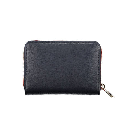 Tommy Hilfiger elegant blå multifunktionspung med lynlås