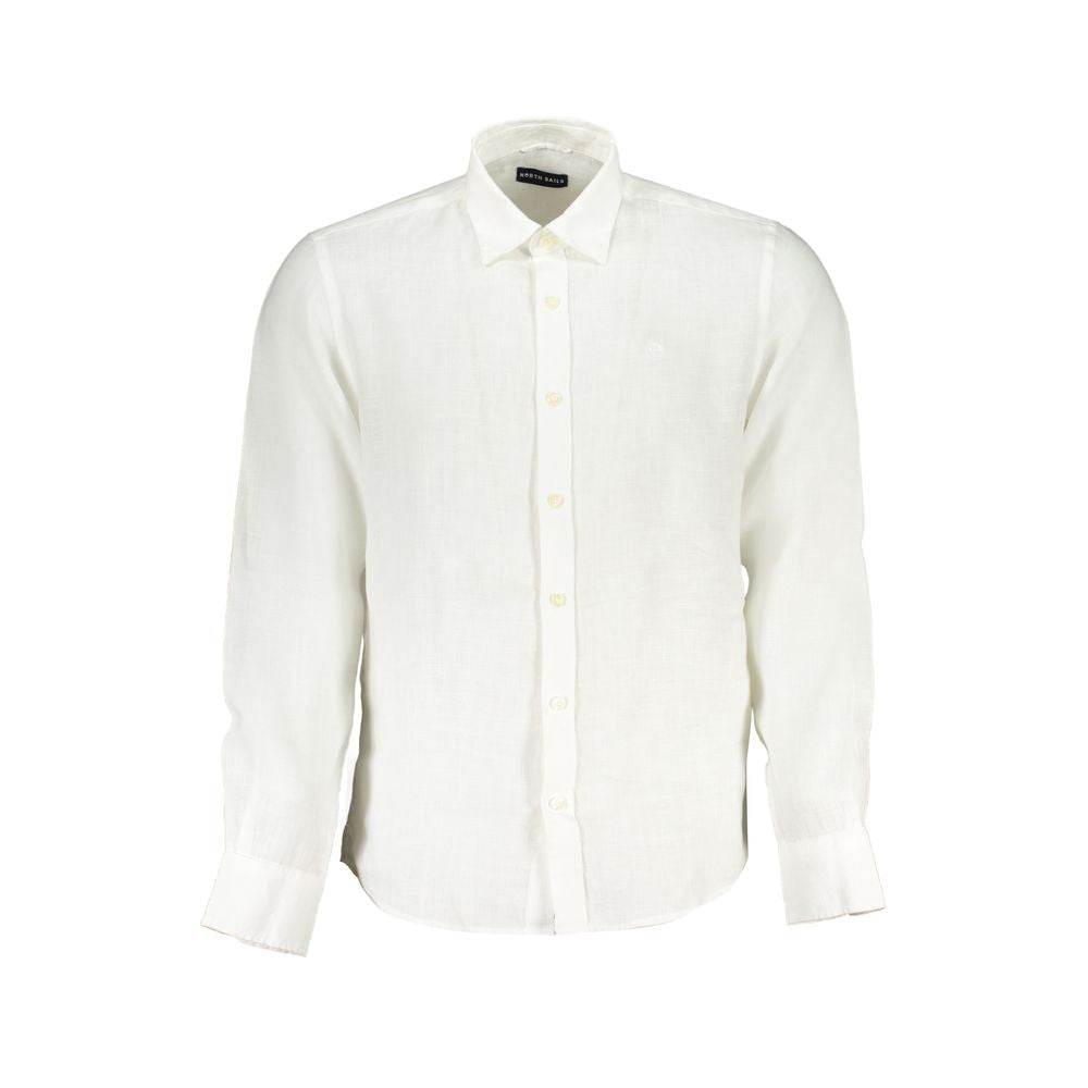 North Sails White Linen Shirt - Hilstor