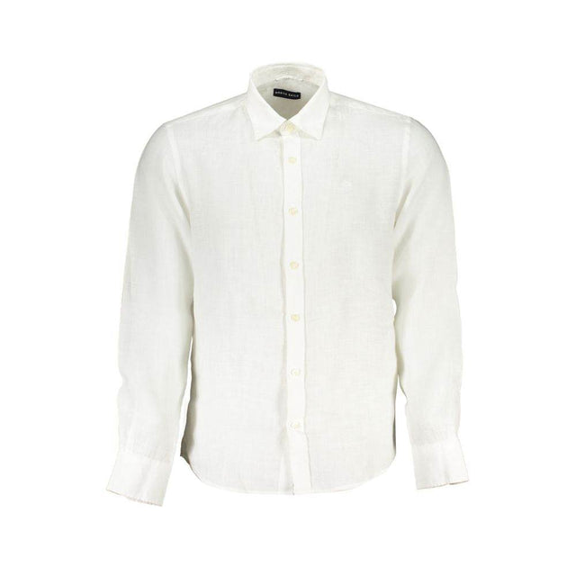 North Sails White Linen Shirt - Hilstor