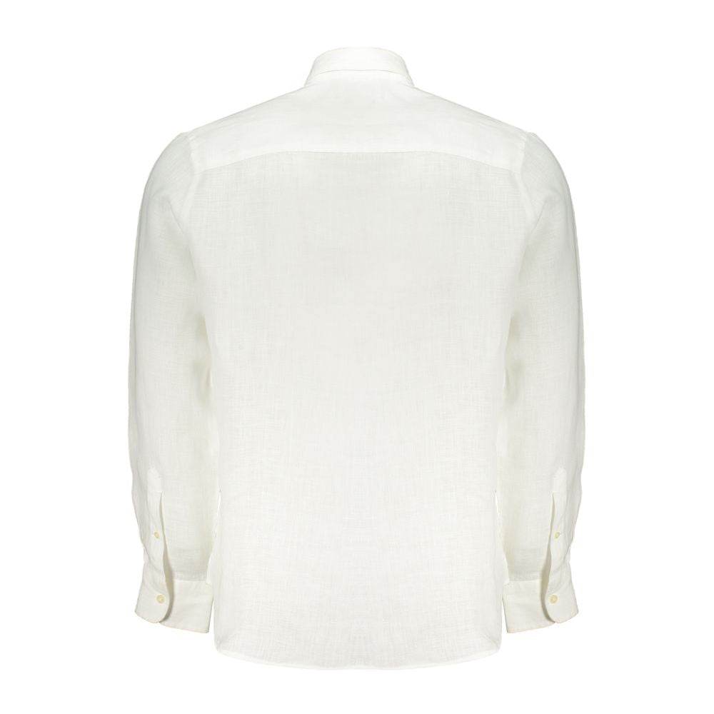 North Sails White Linen Shirt - Hilstor