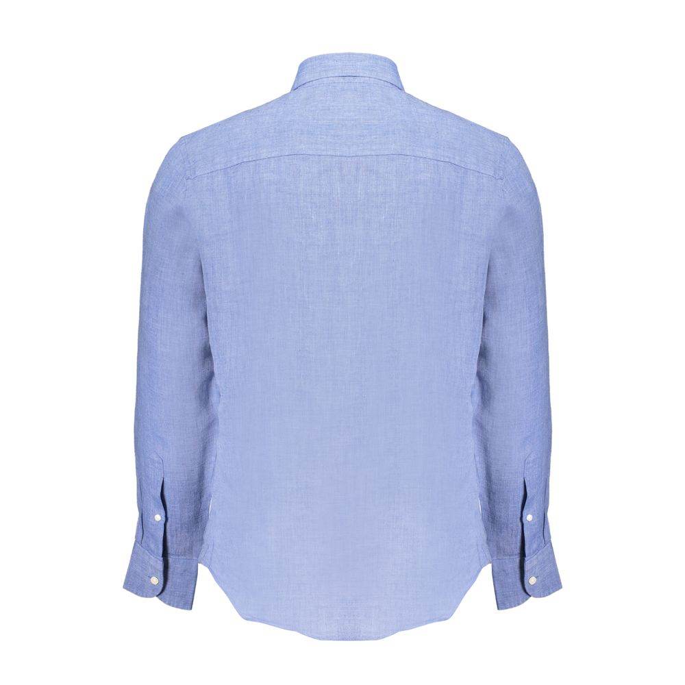 North Sails Blue Linen Shirt - Hilstor