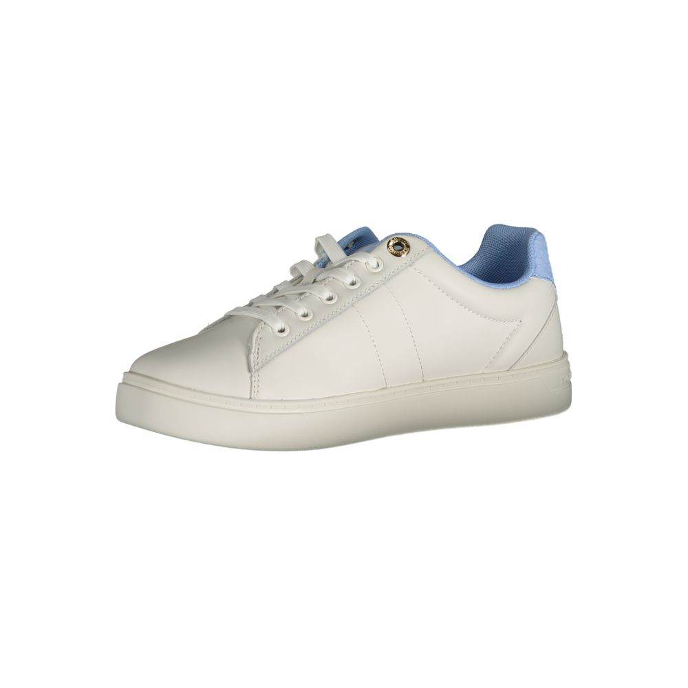 Tommy Hilfiger Light Blue Leather Women Sneaker - Hilstor