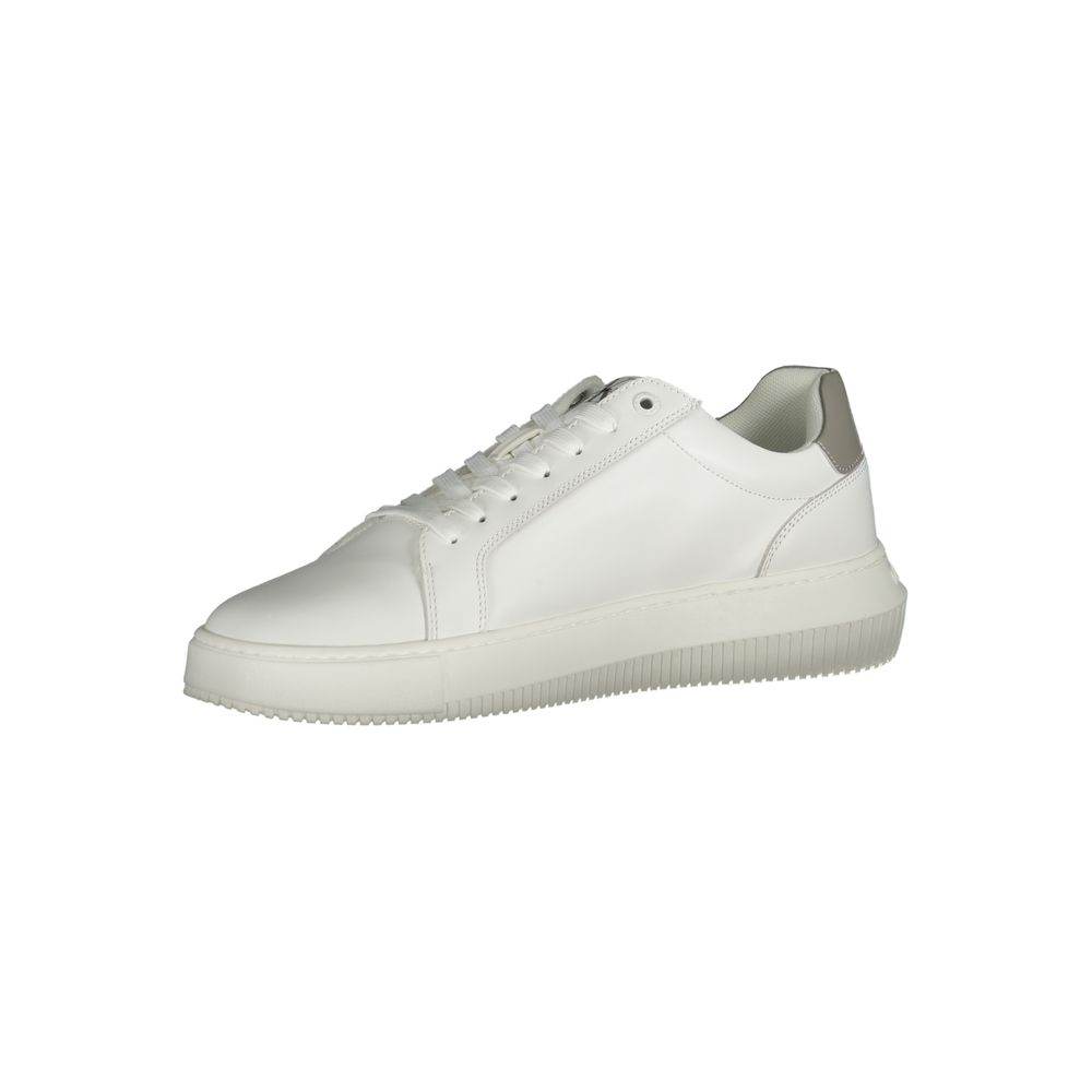 Calvin Klein White Leather Men Sneaker - Hilstor