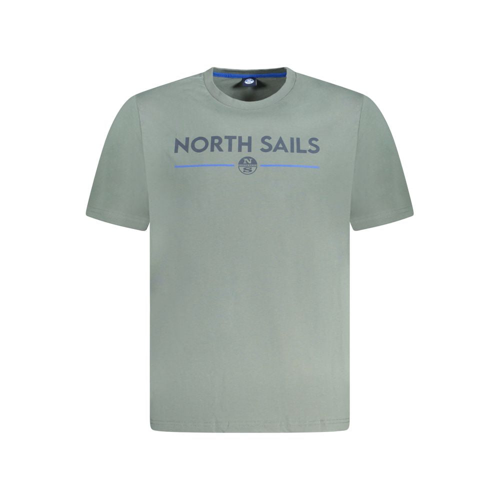 North Sails Grøn T-shirt til mænd i bomuld