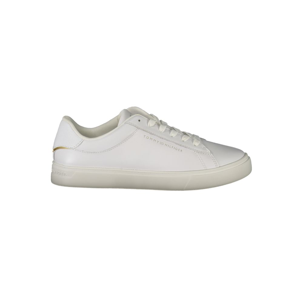 Tommy Hilfiger hvid polyethylen sneaker til kvinder