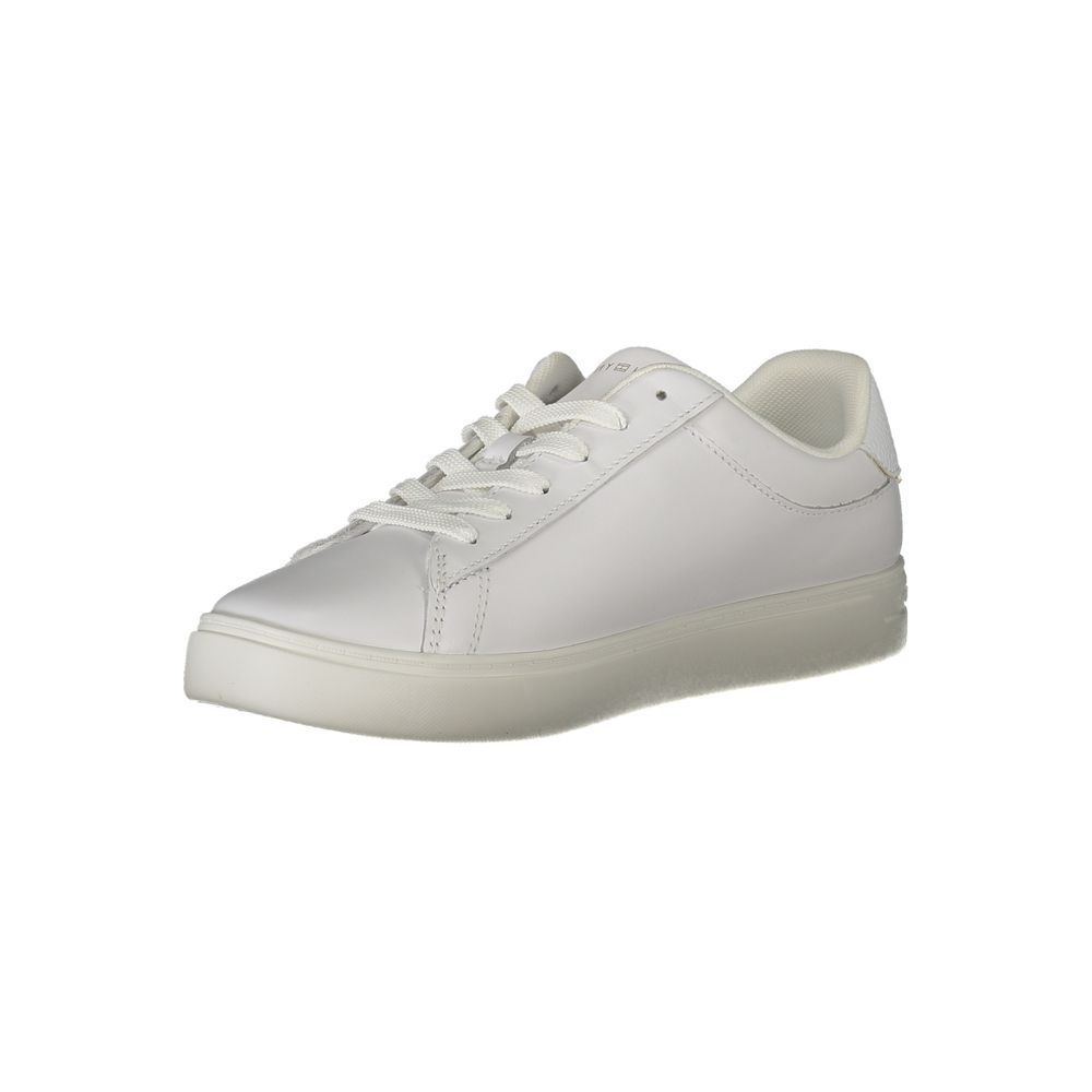 Tommy Hilfiger hvid polyethylen sneaker til kvinder
